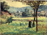 Theodore Clement Steele Flower Garden at Brookville painting